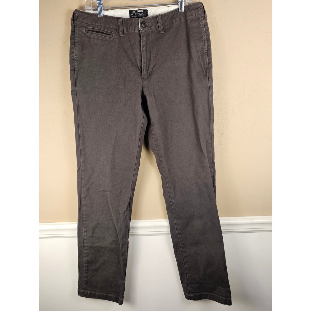 Filson Mens Charcoal Draftsman Canvas Work Pants 33x33